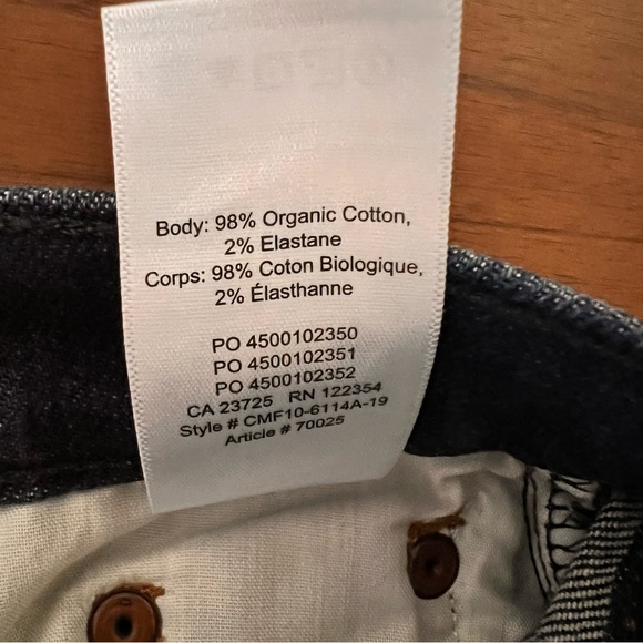 DENIM FORUM Marianne Flare Dark Blue Jeans Size 23 NWOT - Picture 12 of 17